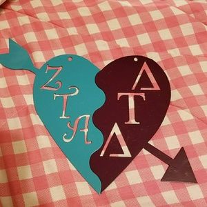 MetalArt Zeta Tau Alpha loves Delta Tau Delta